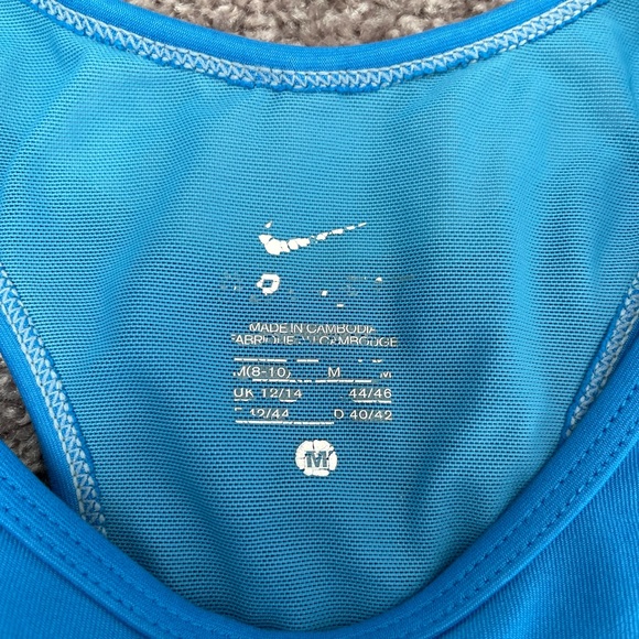Nike Dri-Fit Medium Support Padded Sports Bra Blue Size Medium - Picture 5 of 5
